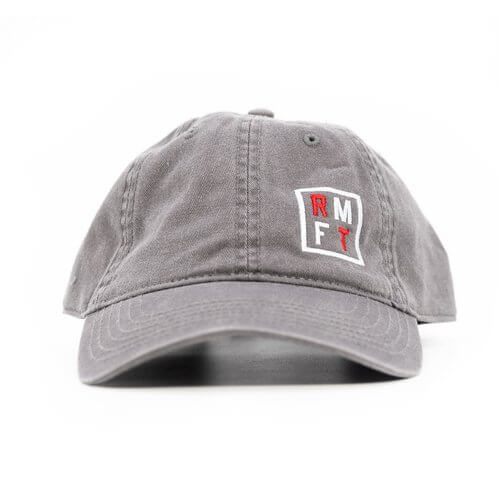 RMFT hat with a small embroidered logo